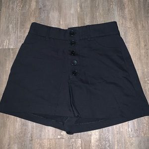 Black high waisted Zara shorts